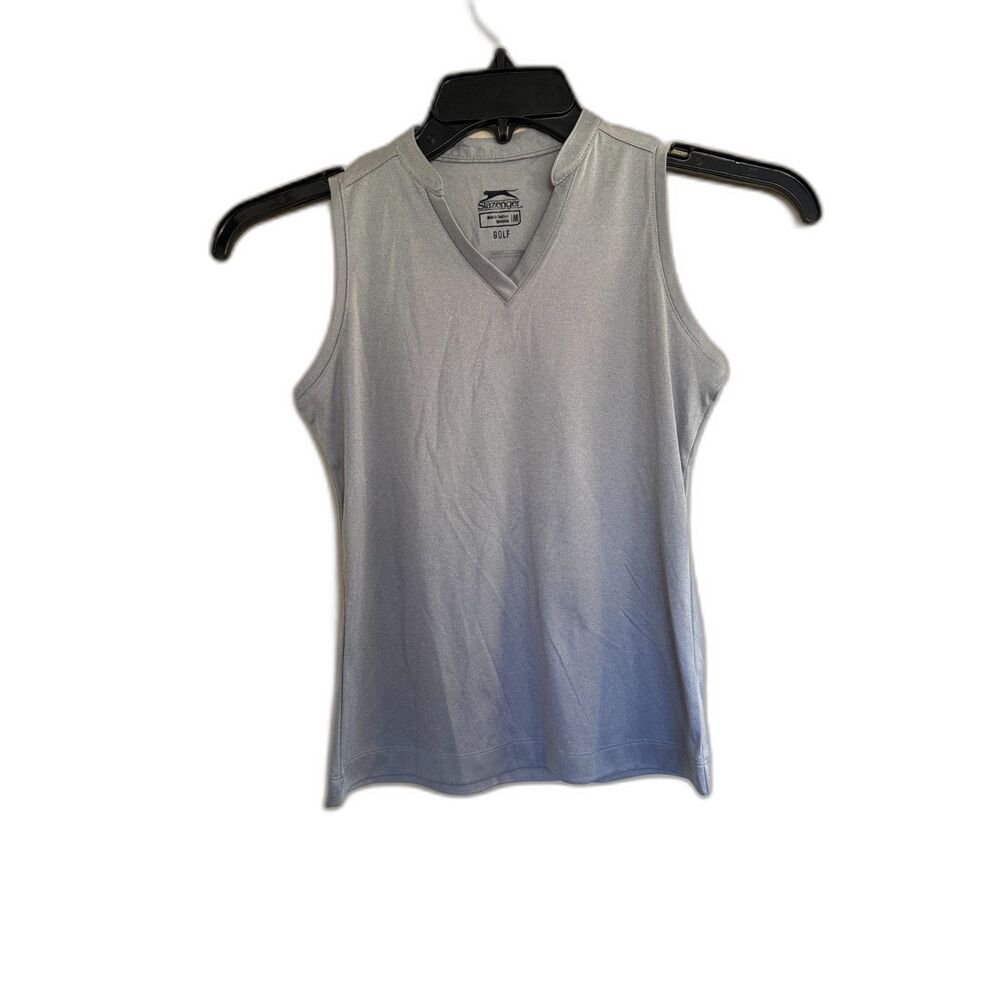 Slazenger Grey Sleeveless Athletic Top - Golf / Tennis / Pickleball - Medium‎